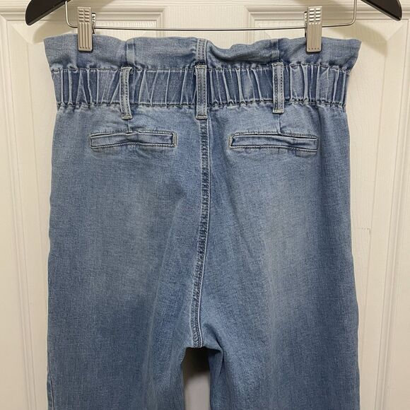 Jealous Tomato High Waist Ruffle Hem Bell Bottom Flare Jeans Tall Stretch Large - Picture 3 of 9